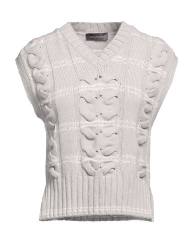 Lorena Antoniazzi Woman Sweater Light Grey Size 10 Virgin Wool, Cashmere, Silk, Polyester In White