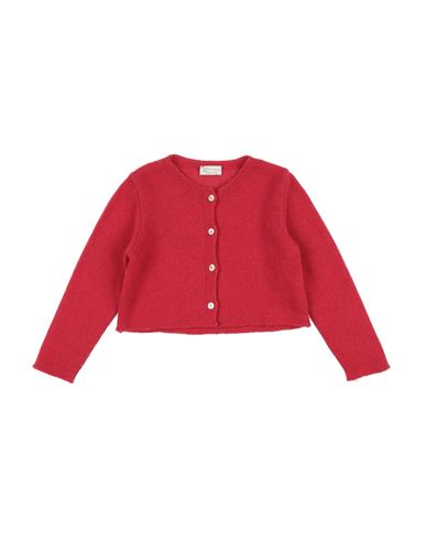 J.o. Milano Babies' J. O. Milano Toddler Girl Cardigan Red Size 6 Merino Wool, Viscose, Polyamide, Cashmere