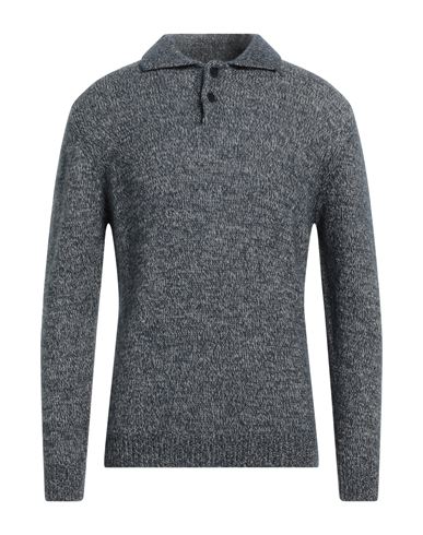Daniele Fiesoli Man Sweater Blue Size S Polyamide, Baby Alpaca Wool, Cashmere, Mohair Wool In Blue