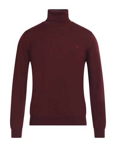 Shop Harmont & Blaine Man Turtleneck Burgundy Size S Wool In Red