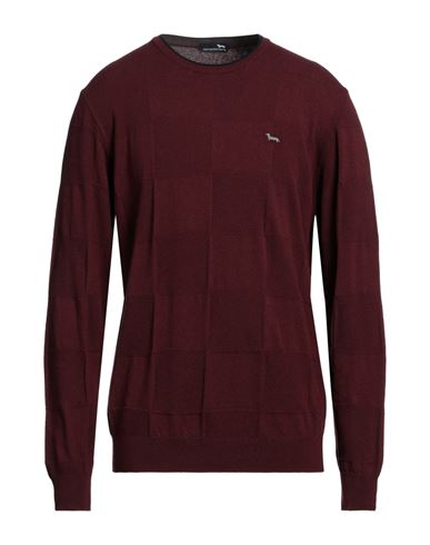 Shop Harmont & Blaine Man Sweater Brick Red Size 3xl Viscose, Polyamide, Cotton, Wool