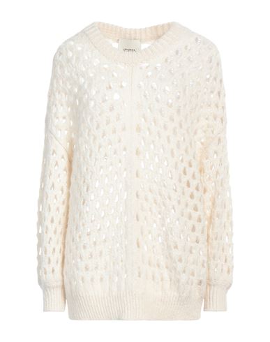 Shop Isabel Marant Woman Sweater Ivory Size 4 Baby Alpaca Wool, Merino Wool, Polyamide In White