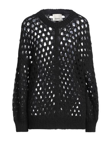 Isabel Marant Tane Open-knit Wool-blend Jumper In Black