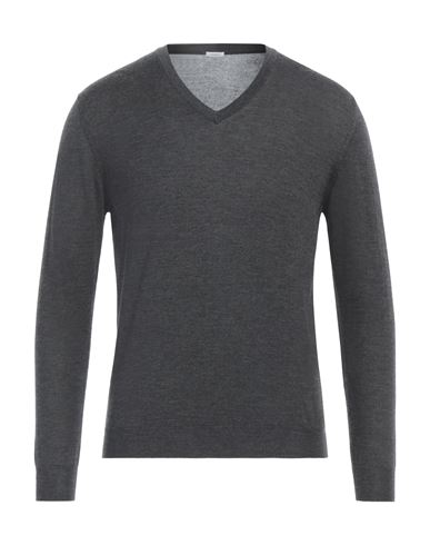 Malo Man Sweater Steel Grey Size 46 Cashmere, Silk In Gray