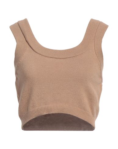 Vicolo Woman Top Sand Size Onesize Viscose, Polyamide, Wool, Cashmere In Multi