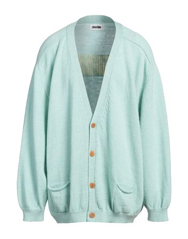 Magliano Man Cardigan Turquoise Size S Wool In Blue