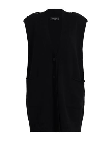 Fabiana Filippi Woman Cardigan Black Size 6 Cashmere, Wool, Ecobrass In Black