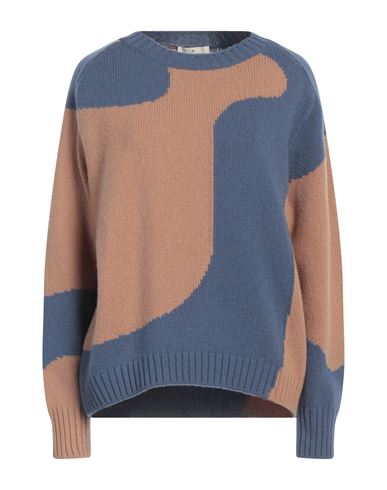 Shop Bruno Manetti Woman Sweater Pastel Blue Size 14 Virgin Wool, Cashmere