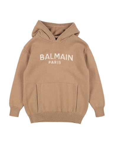 Balmain Babies'  Toddler Girl Sweater Camel Size 6 Wool, Cashmere In Brown