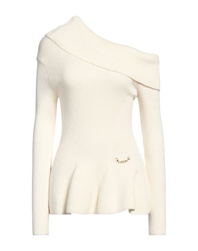 Shop Elisabetta Franchi Woman Sweater Off White Size 8 Viscose, Polyamide, Polyester