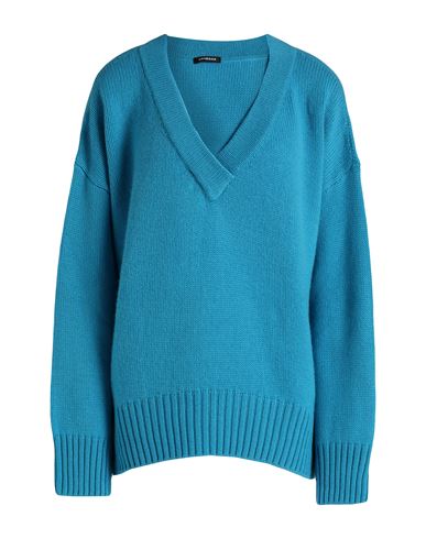 Shop Canessa Woman Sweater Azure Size 4 Cashmere In Blue