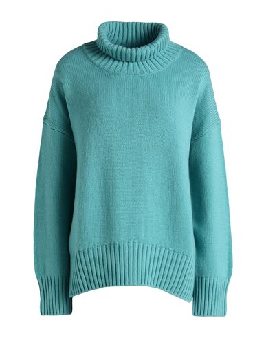 Canessa Woman Turtleneck Turquoise Size 2 Cashmere In Green