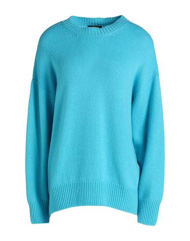 Shop Canessa Woman Sweater Azure Size Xs Cashmere In Blue