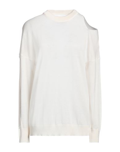 Erika Cavallini Woman Sweater Cream Size S Virgin Wool In White