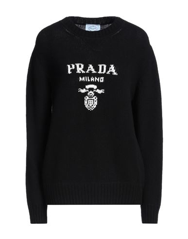 Shop Prada Woman Sweater Black Size 6 Virgin Wool, Cashmere