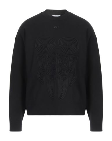 Off-white Man Sweater Black Size S Viscose, Cotton, Polyester, Polyamide, Elastane