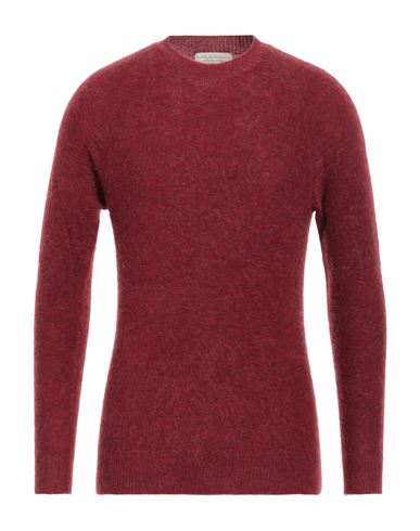 Shop Filippo De Laurentiis Man Sweater Garnet Size 44 Mohair Wool, Merino Wool, Polyamide, Elastane In Red