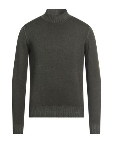 Eynesse Man Turtleneck Military Green Size 42 Virgin Wool