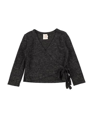 Caffe' D'orzo Babies' Caffé D'orzo Toddler Girl Cardigan Lead Size 4 Polyester, Viscose, Elastane, Nylon In Grey