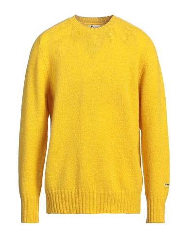 Doppiaa Man Sweater Yellow Size 44 Virgin Wool In Yellow