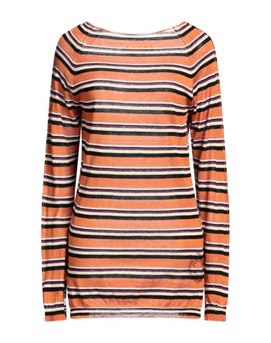 Marni Woman Sweater Orange Size 6 Cotton, Linen In Multi