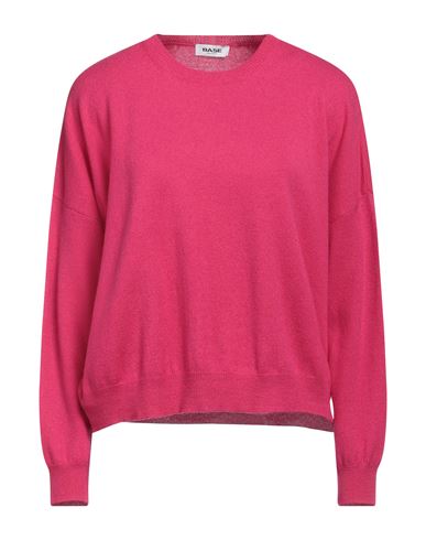 Base Milano Woman Sweater Fuchsia Size 6 Merino Wool, Cashmere In Pink