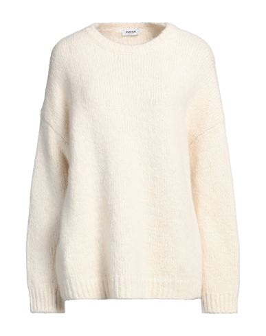 Base Milano Woman Sweater Ivory Size 4 Acrylic, Alpaca Wool, Polyamide, Merino Wool In Neutral