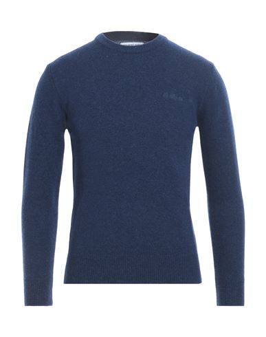 Mc2 Saint Barth Man Sweater Navy Blue Size S Lambswool