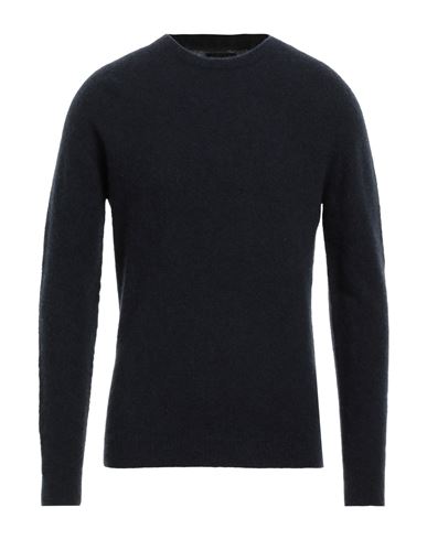 Shop Roberto Collina Man Sweater Navy Blue Size 40 Cashmere, Silk, Polyester