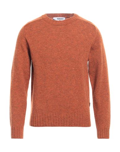 Shop Sebago Man Sweater Rust Size M Wool In Red