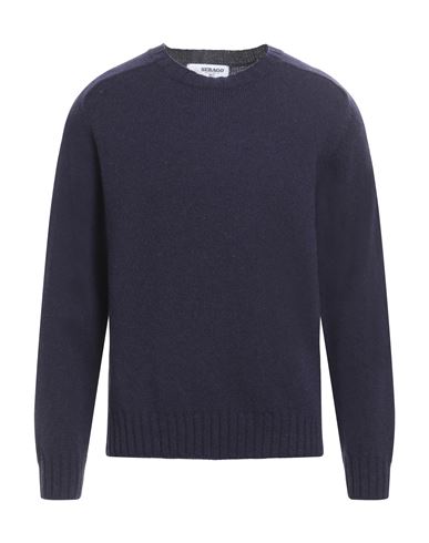 Sebago Man Sweater Navy Blue Size L Wool In Black
