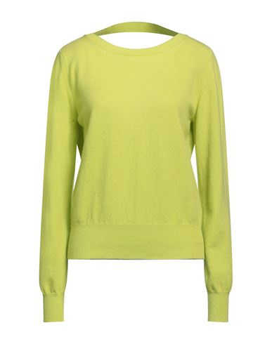 Semicouture Woman Sweater Acid Green Size L Virgin Wool, Cashmere