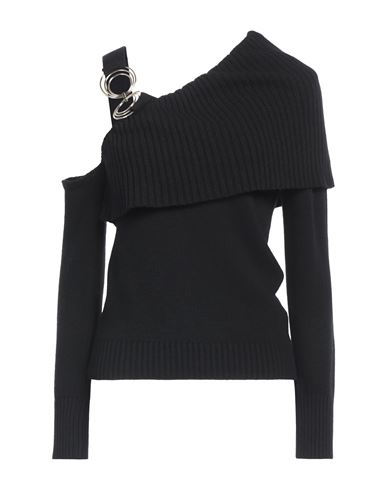 SIMONA CORSELLINI SIMONA CORSELLINI WOMAN SWEATER BLACK SIZE M POLYAMIDE, WOOL, VISCOSE, CASHMERE 