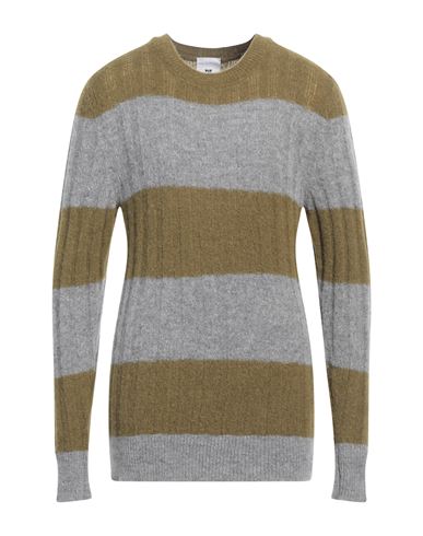 Pt Torino Man Sweater Military Green Size 40 Alpaca Wool, Polyamide, Wool In Grey