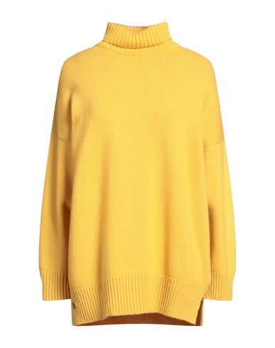 Bruno Carlo Woman Turtleneck Yellow Size M/l Wool, Cashmere
