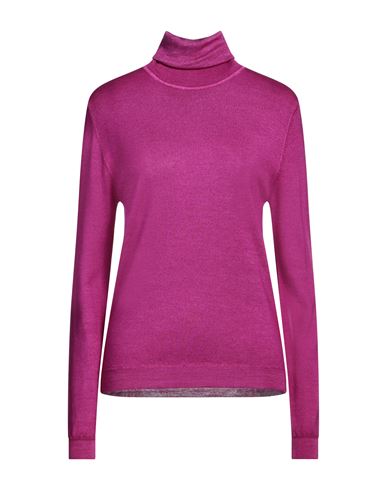 Aspesi Woman Turtleneck Garnet Size 10 Wool In Purple