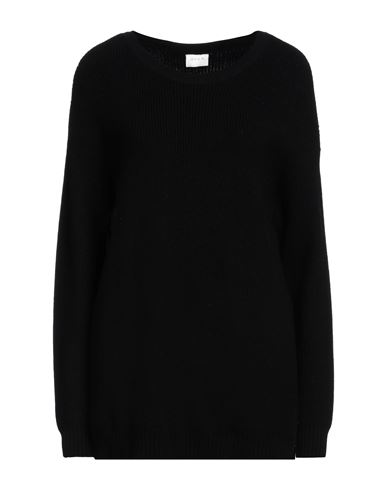 Vila Woman Sweater Black Size L Viscose, Nylon, Polyester