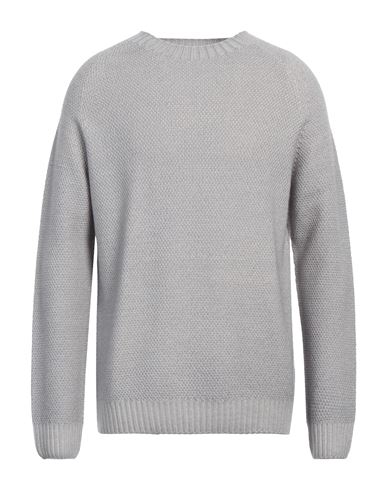Shop H953 Man Sweater Light Grey Size 42 Merino Wool