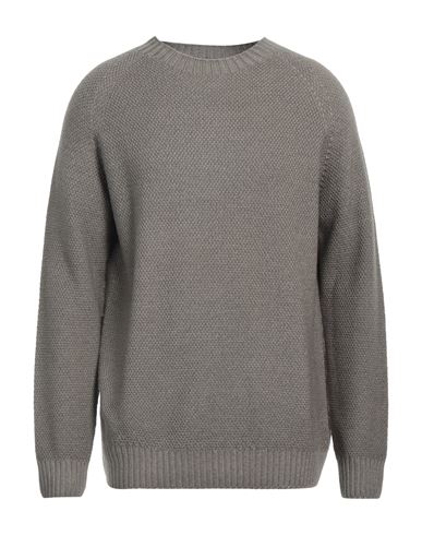 Shop H953 Man Sweater Military Green Size 44 Merino Wool