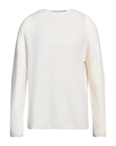 Shop H953 Man Sweater Off White Size 44 Merino Wool