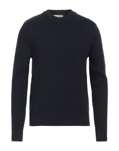 Shop Selected Homme Man Sweater Midnight Blue Size S Organic Cotton