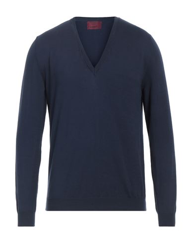 Shop Capsule Knit Man Sweater Navy Blue Size L Cotton