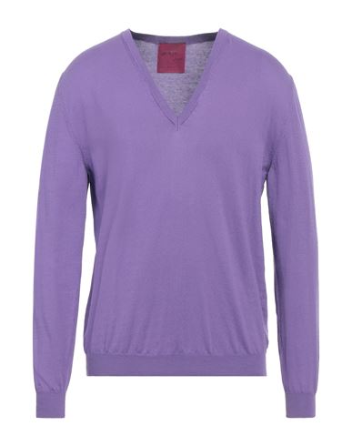 Shop Capsule Knit Man Sweater Purple Size Xl Cotton