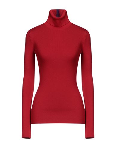 Victoria Beckham Woman Turtleneck Red Size S Merino Wool, Polyester