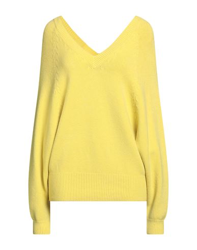 Zahjr Woman Sweater Acid Green Size M Viscose, Polyester, Polyamide In Yellow