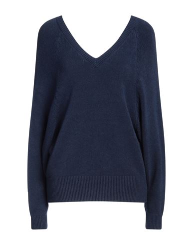 Zahjr Woman Sweater Midnight Blue Size M Viscose, Polyester, Polyamide