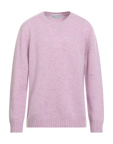 SHETLANDER'S SHETLANDER'S MAN SWEATER MAUVE SIZE 42 VIRGIN WOOL 