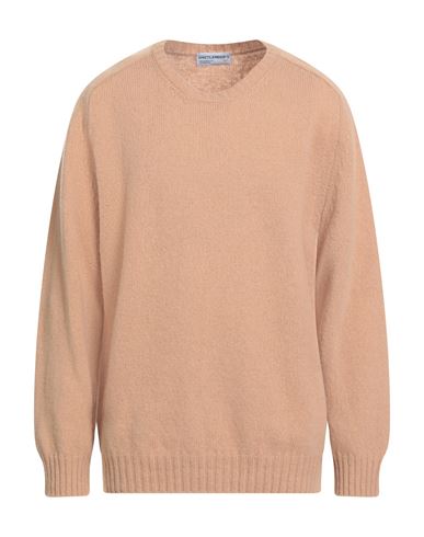 Shetlander's Man Sweater Camel Size 44 Virgin Wool