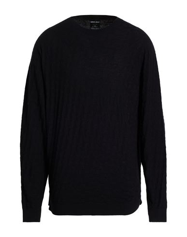 Giorgio Armani Man Sweater Black Size 50 Virgin Wool, Cashmere In Black