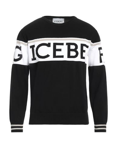 Shop Iceberg Man Sweater Black Size L Cotton